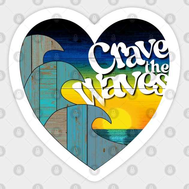 Crave the Waves Sticker by toz-art